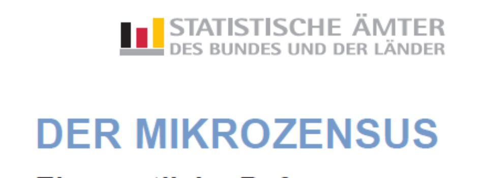 Mikrozensus 2026 - Informationen - 