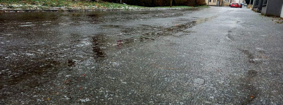 Amtliche Warnung vor Glätte in Mainz