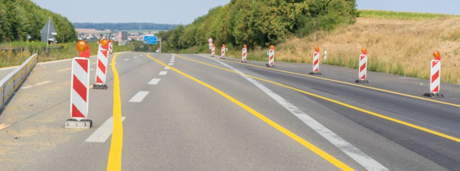 Sämtliche Warnbaken überfahren