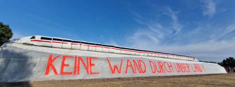 Mahnfeuer gegen ICE-Neubautrasse