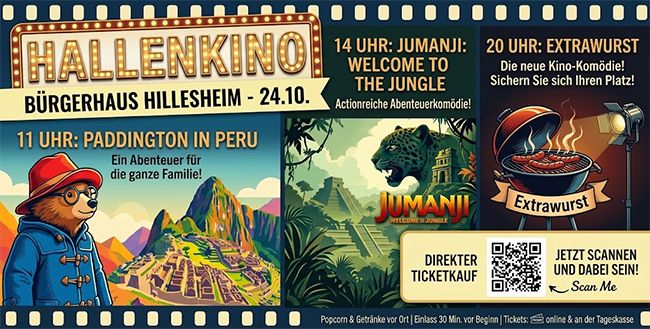 Großes Kino im Bürgerhaus: Hillesheim lädt zum Film-Marathon