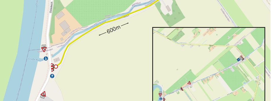 Asphaltarbeiten: Vollsperrung Teilbereich der Straße Rönndeich 