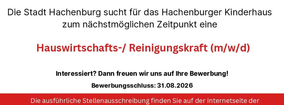 Stellenanzeige