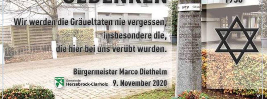 Kranz der Gemeinde Herzebrock-Clarholz zum Gedenken an Novemberpogrom