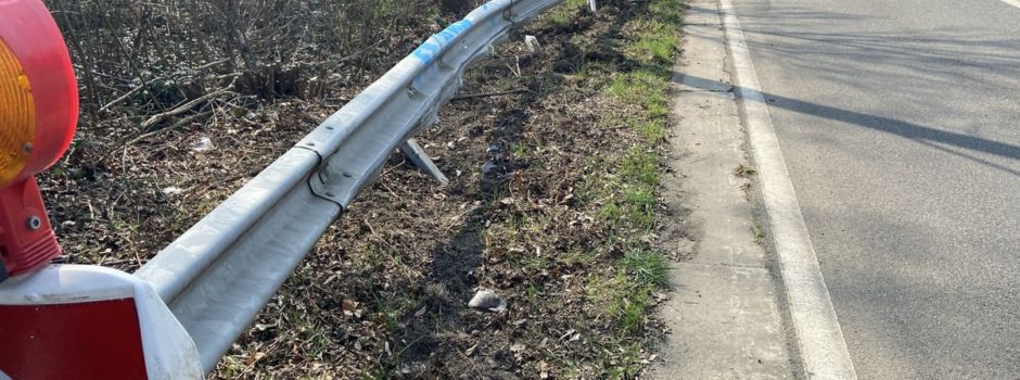 Worms: Unbekannter verursacht hohen Schaden an Leitplanken