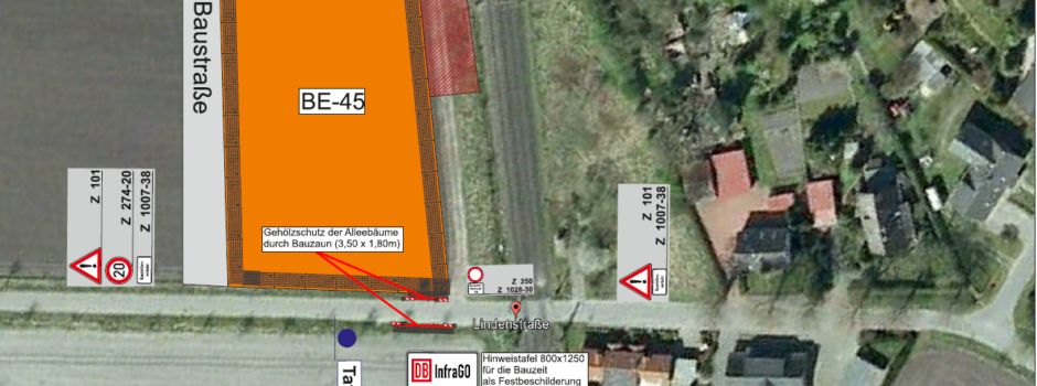 Lindenstraße/Freschluneberger Straße Arbeiten im Straßenraum vom 08.06.2026 bis 29.09.2028
