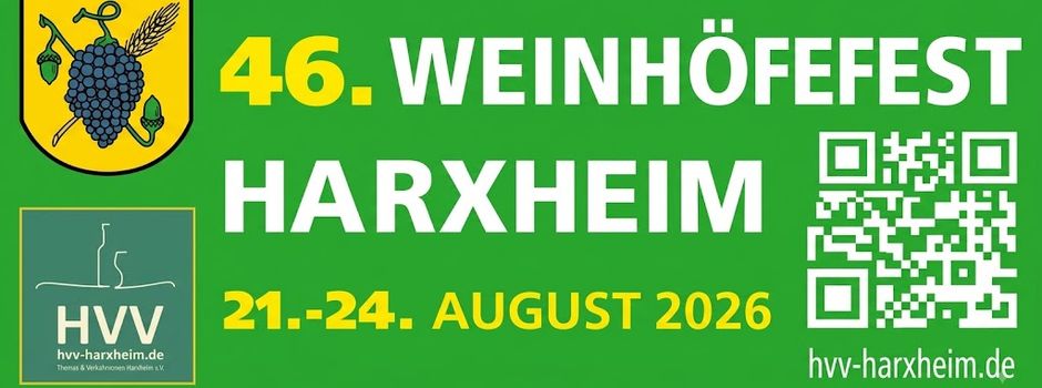 46. Harxheimer Weinhöfefest: Vier Tage Weingenuss und volles Programm
