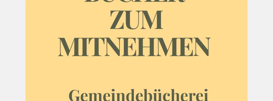 Bücher zum mitnehmen 