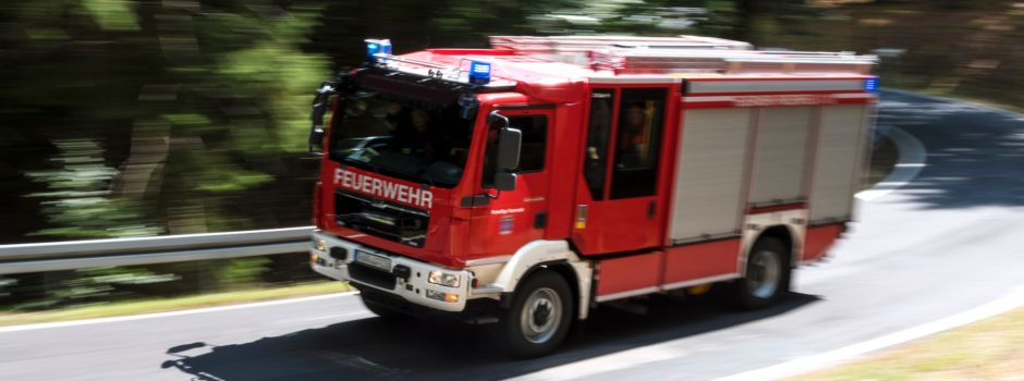 Brand in einem Waldgebiet in Bispingen