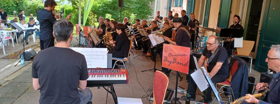 Kultursommereröffnung in Park der Stadt Nierstein am Sonntag, 5. Mai mit der Rheinhessen Big Band