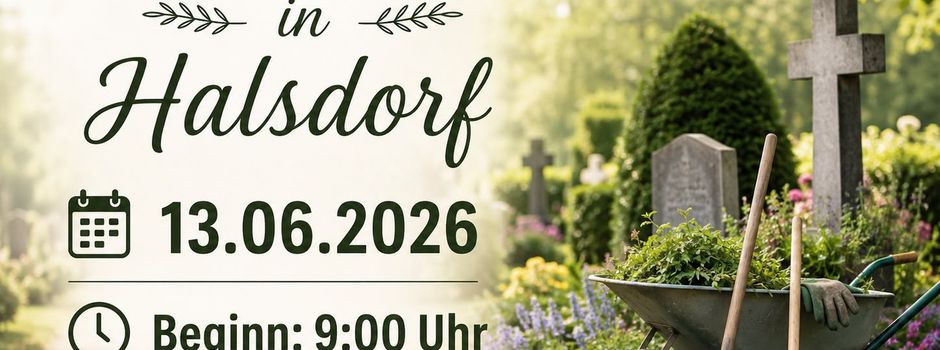 Arbeitseinsatz am Friedhof in Halsdorf 