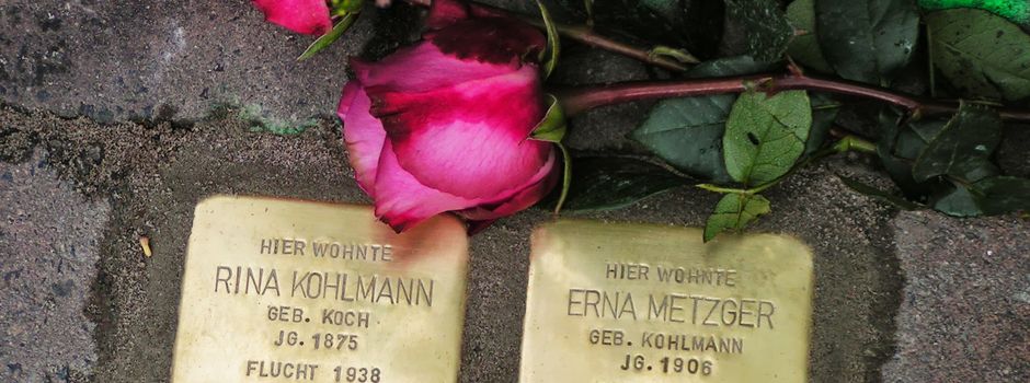 Reinigung der Stolpersteine in Nierstein –  ein Zeichen setzen gegen Gewalt und Unterdrückung