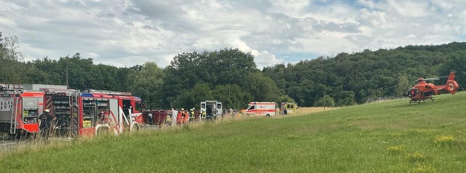 Schwerer Verkehrsunfall in Wiesbaden: Frontalcrash mit Motorrad