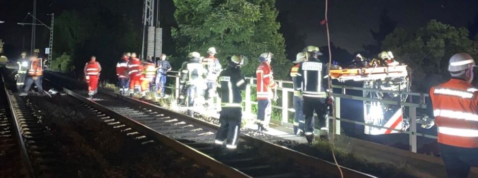 Arbeiter bei Stromunfall an Bahnstrecke in Wiesbaden schwer verletzt