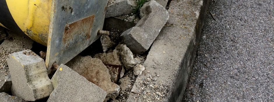 Gehweg beschädigt