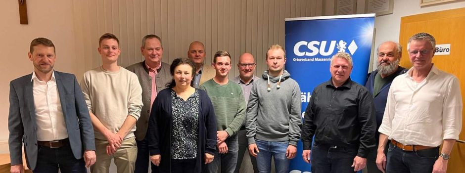 CSU-Ortsverband Massenricht setzt weiter auf Josef Luber