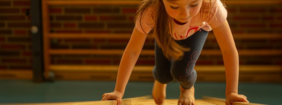Sprossenleiter für das Kinderturnen