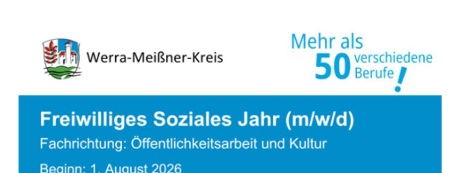 Freiwilliges Soziales Jahr Öffentlichkeitsarbeit und Kultur