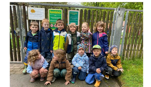 Spielplatz im Kindergarten ist offen