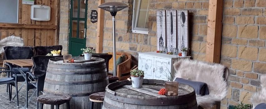 Perfekter Ausklang nach der Schlemmerwanderung im Weingut Weyell