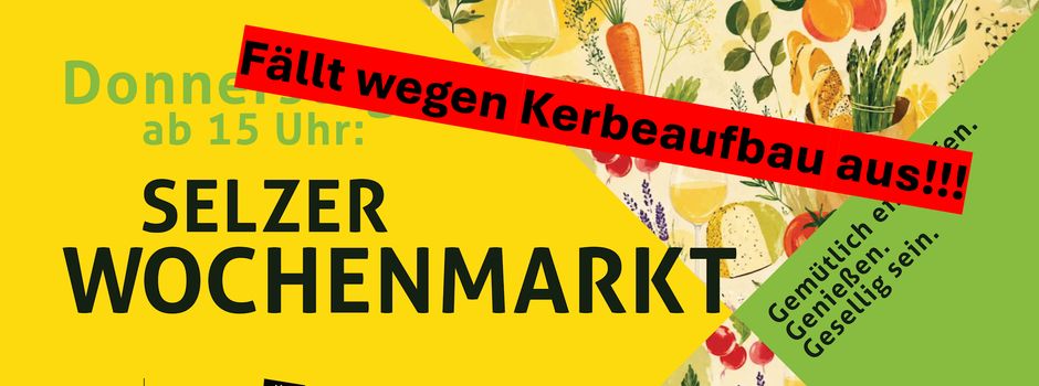 Kein Wochenmarkt am 10.10.2026