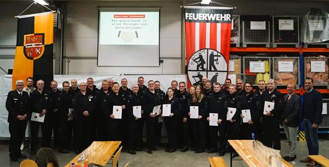 Einsatz für die Sicherheit: Verbandsgemeinde Eich ehrt ihre Feuerwehren