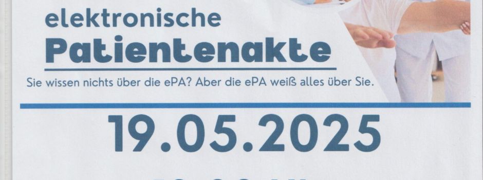 Die elektronische Patientenakte – Info-Abend der CSU-Senioren-Union Kaolinpott