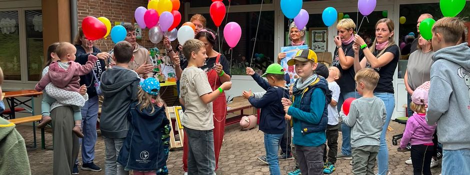 Gemeinschaftliches Treffen zum Hoffest im Kindergarten Weißenborn♥️🎈 