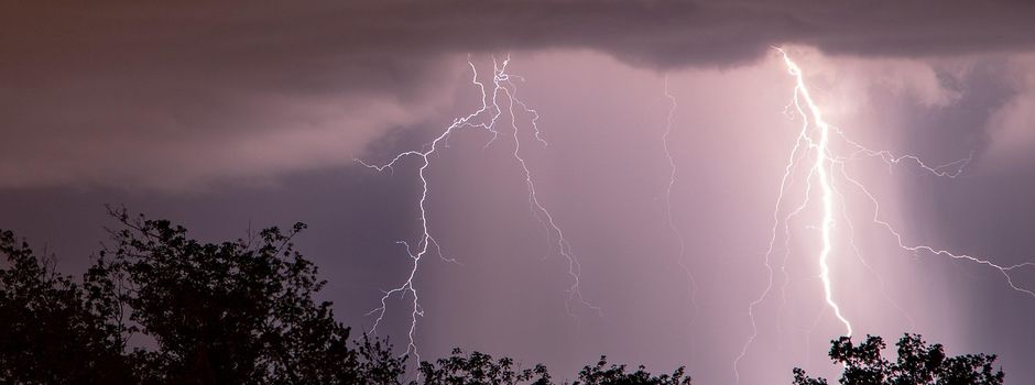 Hinweis auf Wettergefahren 