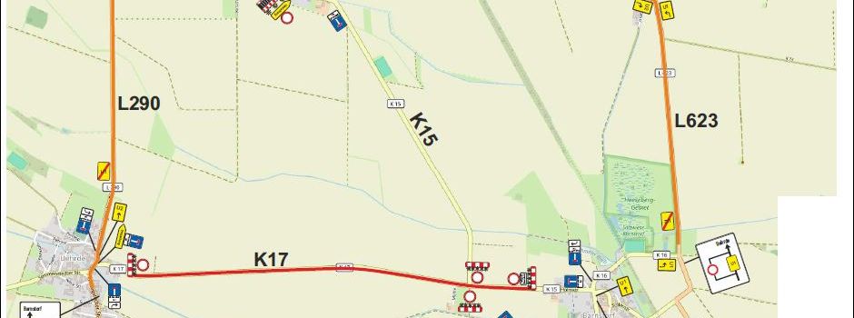 Vollsperrung zwischen Uehrde und Barnstorf