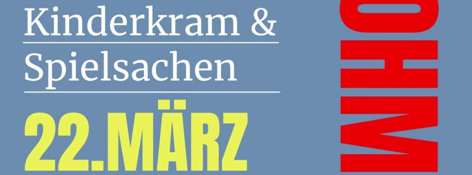 Flohmarkt für „Kinderkram“ & Spielsachen im DRK Kindergarten Jerxheim