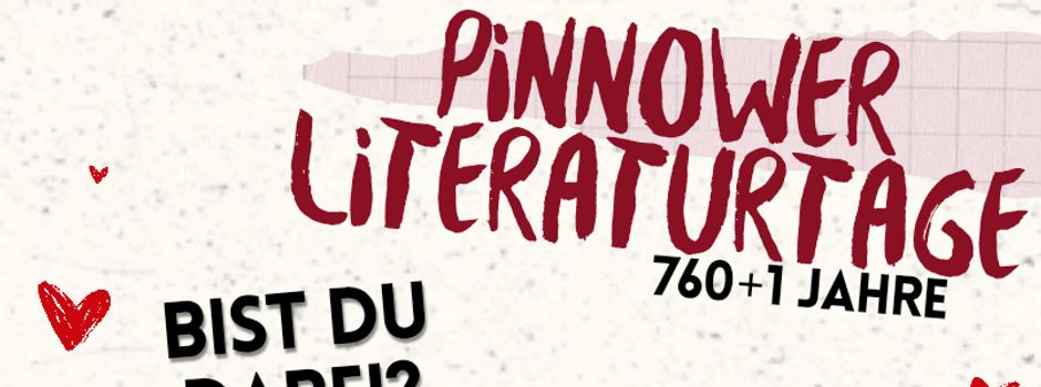 Einladung zu den Pinnower Literaturtagen 2026
