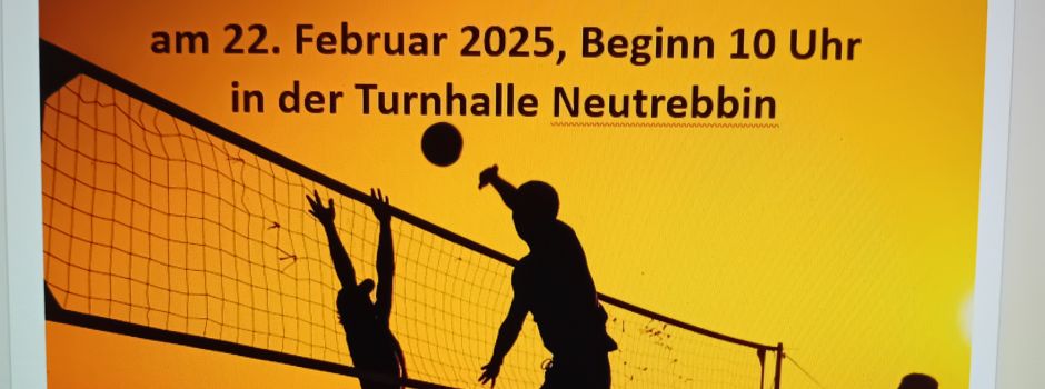 Die Volleyballerinnen von Hertha 23 Neutrebbin laden ein.