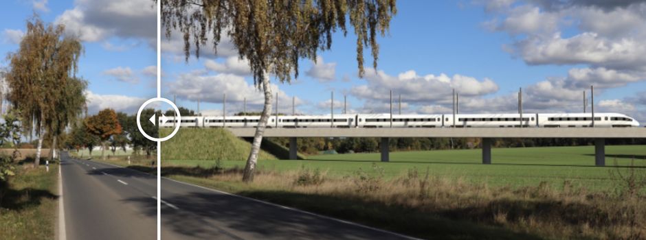 Geplante Bahnneubaustrecke: Aktion informiert über Auswirkungen vor Ort