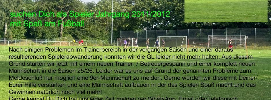 Die C-Jugend suchen Dich als Spieler