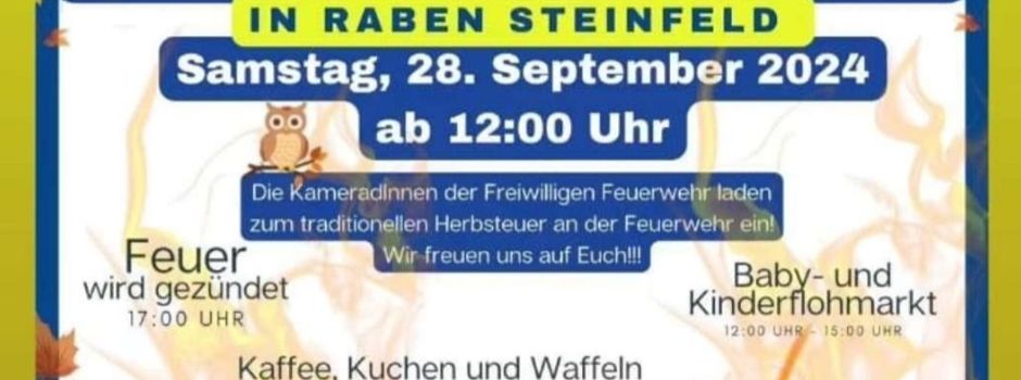 Herbstfeuer in Raben Steinfeld