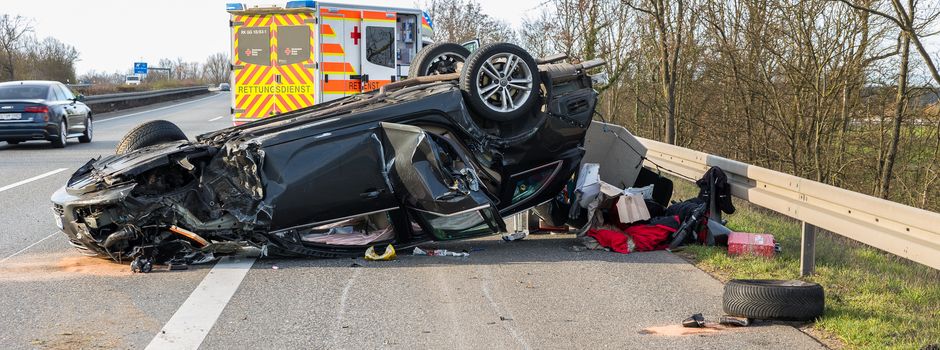 Wiesbadener (42) verursacht Unfall mit Familie und wird schwer verletzt