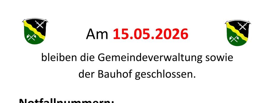 Freitag, 15.05.2026