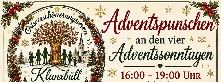 Adventspunschen an den vier Adventssonntagen