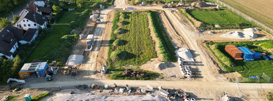 Baufortschritt Erschließung Rohrwiesenäcker