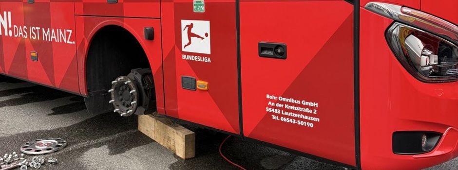 Vandalismus: Mannschaftsbus von Mainz 05 in Trondheim beschädigt