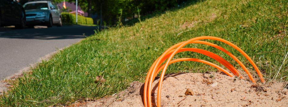 Start des Glasfaserausbaus