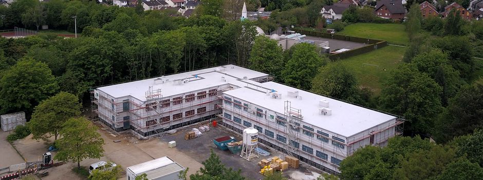 Schulerweiterungsbau auf dem Parkplatz am Schulzentrum Nord