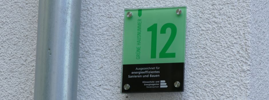 Die Grüne Hausnummer: ein Zeichen für den Klimaschutz setzen
