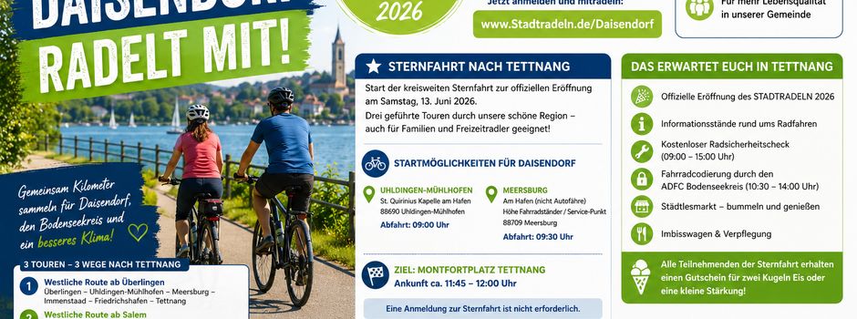 Flyer Stadtradeln Daisendorf 2026