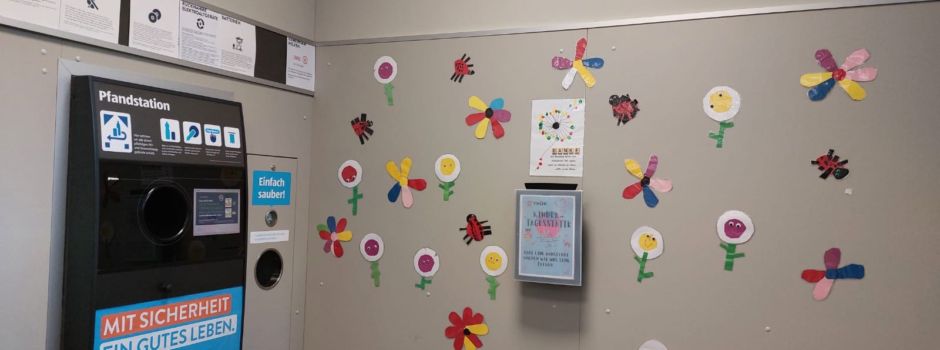 Pfandbon-Spende für die Kita Thür