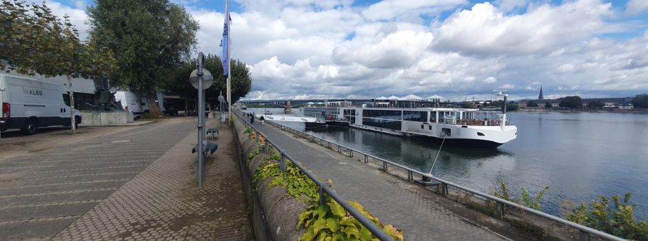 Ärger um Kreuzfahrtschiffe am Mainzer Rheinufer