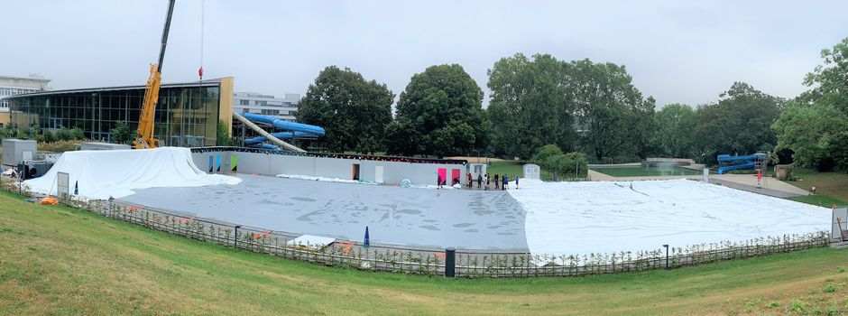 Mainzer Taubertsbergbad bekommt neue Traglufthalle für halbe Million Euro