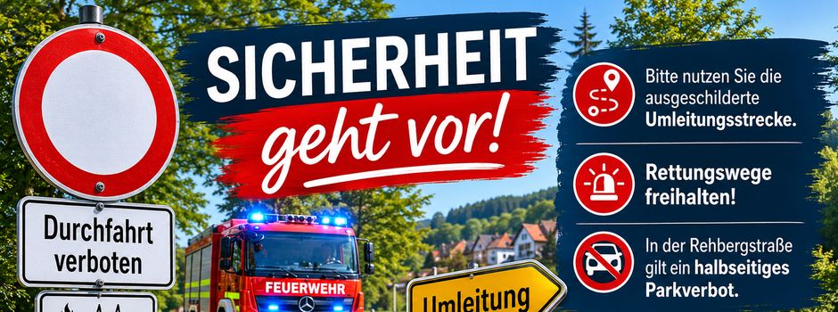 Wichtige Verkehrsinformation: Vollsperrung und Rettungswege in Abterode