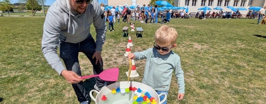 Familienolympiade im Kindergarten St. Elisabeth begeistert Groß und Klein